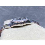 Datejust series, grey dial with diamonds, 31mm, silver strap.